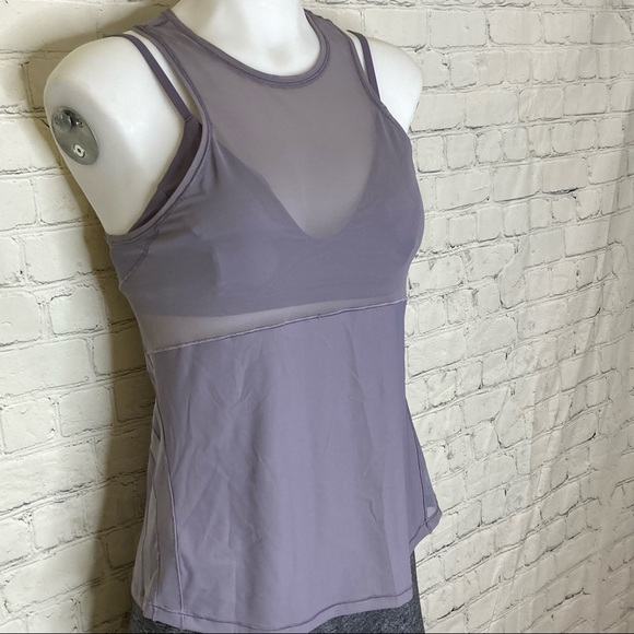 Lululemon fresh in mesh tank top dusky lavender - Picture 5 of 11
